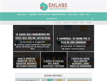 Tablet Screenshot of enlabs.it